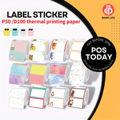 310 Sheets Animal Thermal Label Paper for P50/D100 Machines