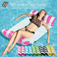 Inflatable Floating Bed for Pool and Beach Water Hammock Lounge Chair