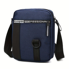 Mini Canvas Crossbody Bag Letter Zipper Mobile Phone Bag