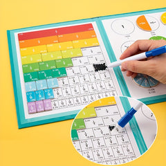 Magnetic Fraction Learning Toy with Addition and Subtraction