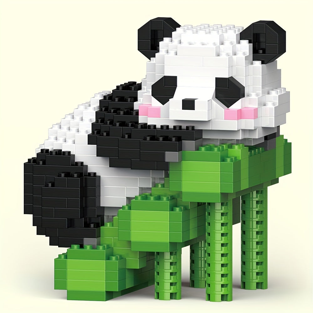 Animal Building Blocks Panda Model Assembled Building Block Toys
