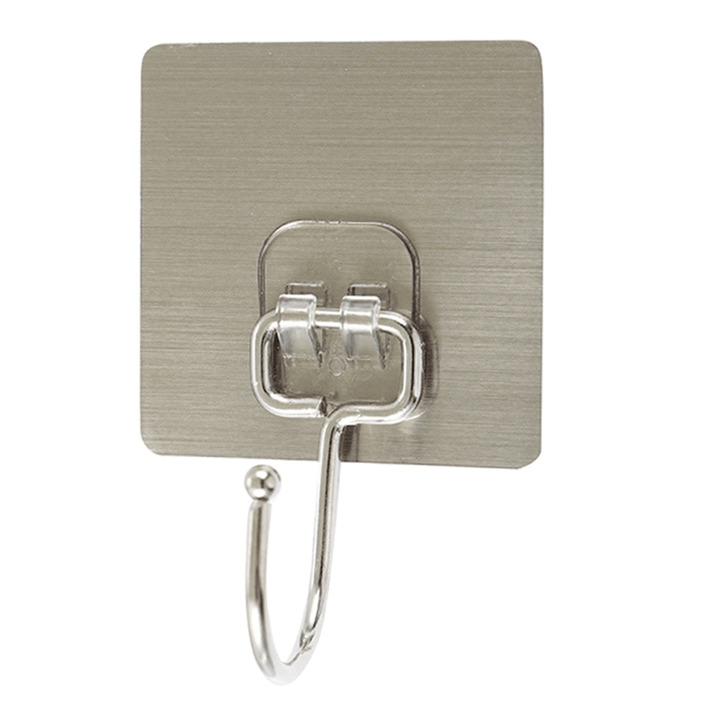 10pcs Adhesive Hooks Heavy Duty Waterproof Stick Large Wall Hooks