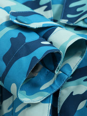 Women's Camo Print Ski Hooded Jacket Waterproof Snow Coat