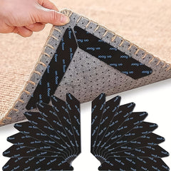 16pcs Reusable Rug Stickers Non slip Removable Anti-curl Rug Handles