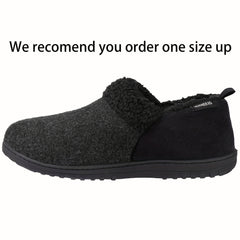 Men's Memory Foam Cozy Slippers With Fleece Lining