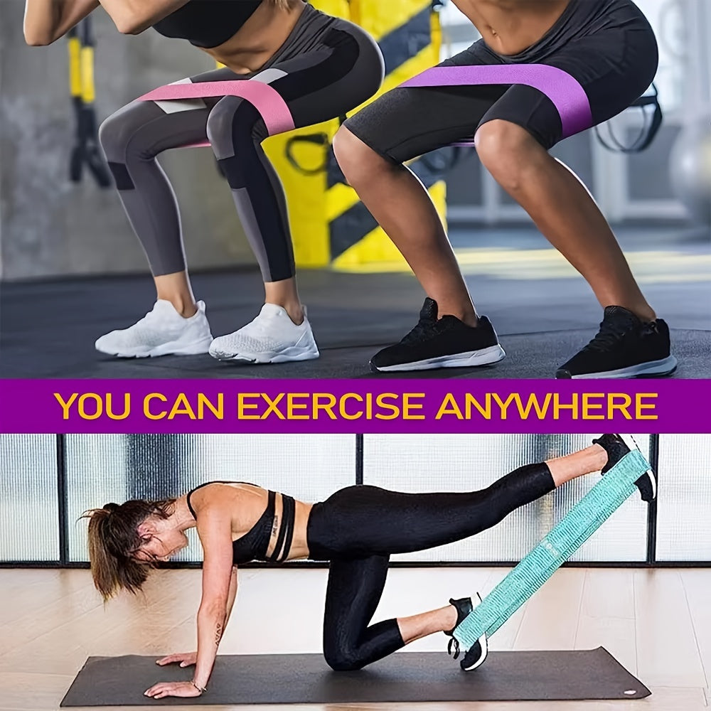 3pc Yoga Resistance Bands for Hip Lifting & Strength Train