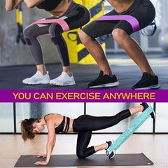 3pc Yoga Resistance Bands for Hip Lifting & Strength Train