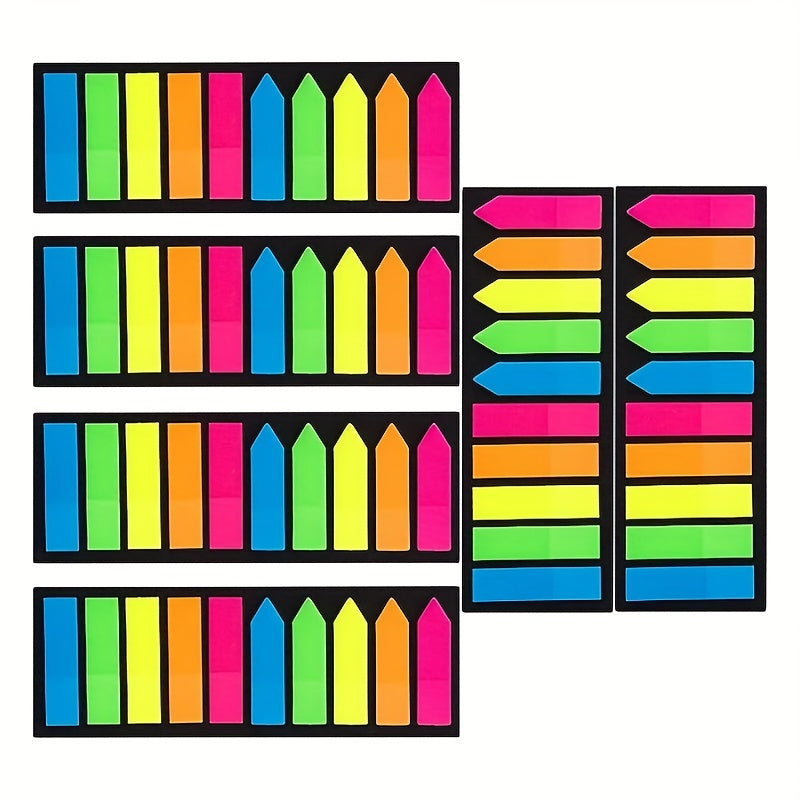 200 Pages Sticky Notes Film Text Strips Marker Labels Bookmark