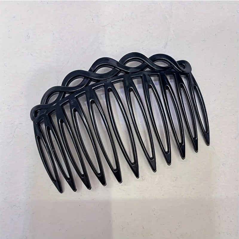 2pcs Retro Style Hair Comb Pin For Bun Side Hair Bang