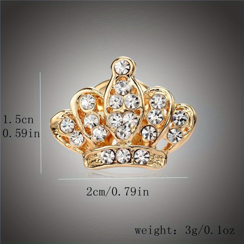 Maple Leaf Crown Brooch Men's Clothing Accessory