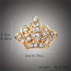 Maple Leaf Crown Brooch Men's Clothing Accessory