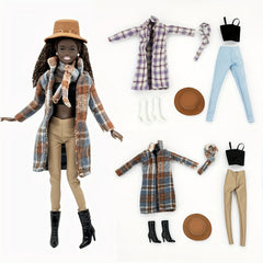 11.5 Inch Doll Outfit Set with Coat, Pants, Accessories, Hat, Boots