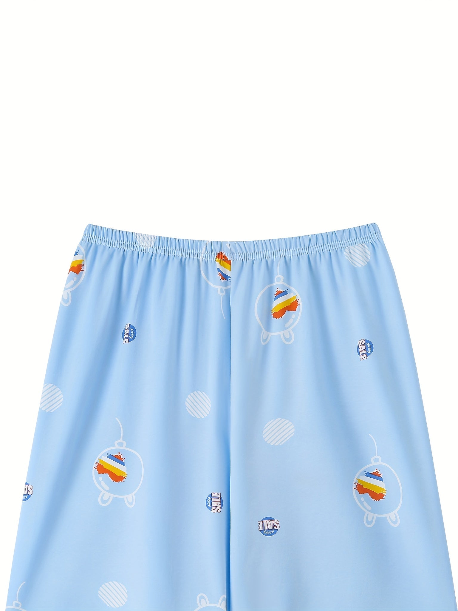  Pajama Bottoms Women's Plus Cartoon Print Elastic Loose Summer Shorts
