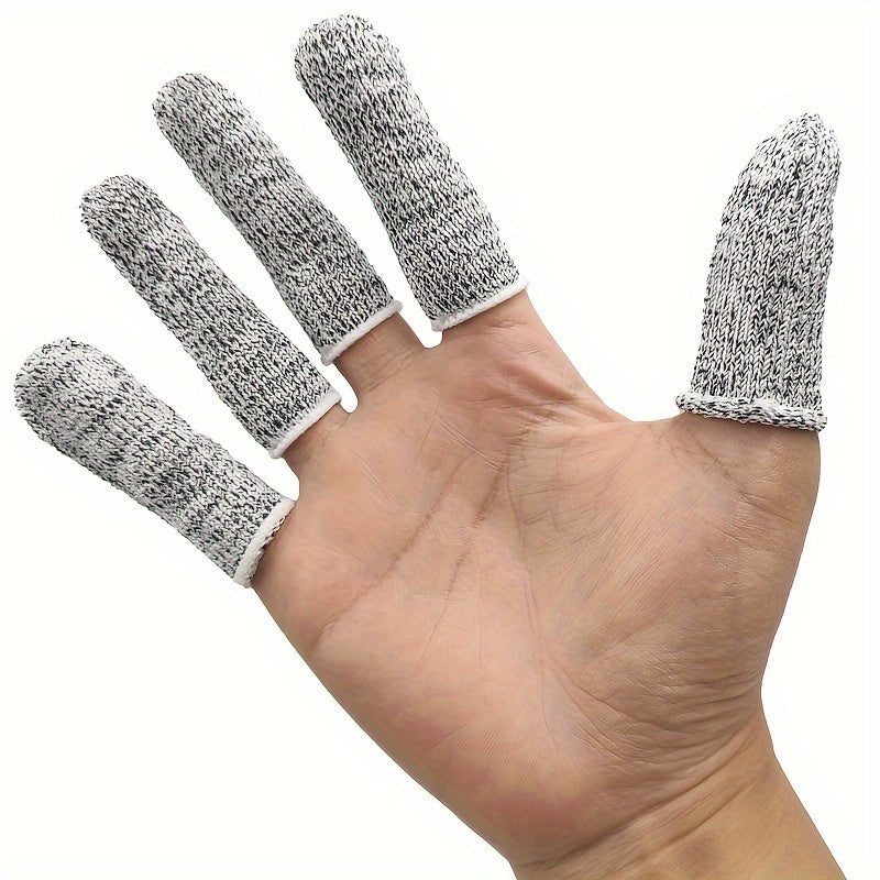 10pcs Cut Resistant Finger Sleeves for Outdoor Activities