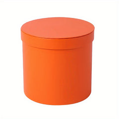 1pc Round Flower Bucket Cardboard Flower Box Bouquet Packaging Florist Supplies