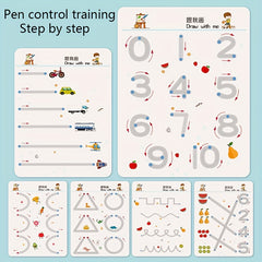 Magic Copybook Set for Kids 3-8, Improve Writing Skills, Erasable Pen