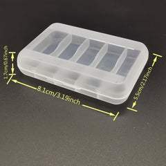 5 Pairs Reusable Silicone Earplugs with Storage Box