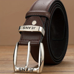 Vintage Men's Double Circle Engraved Belt