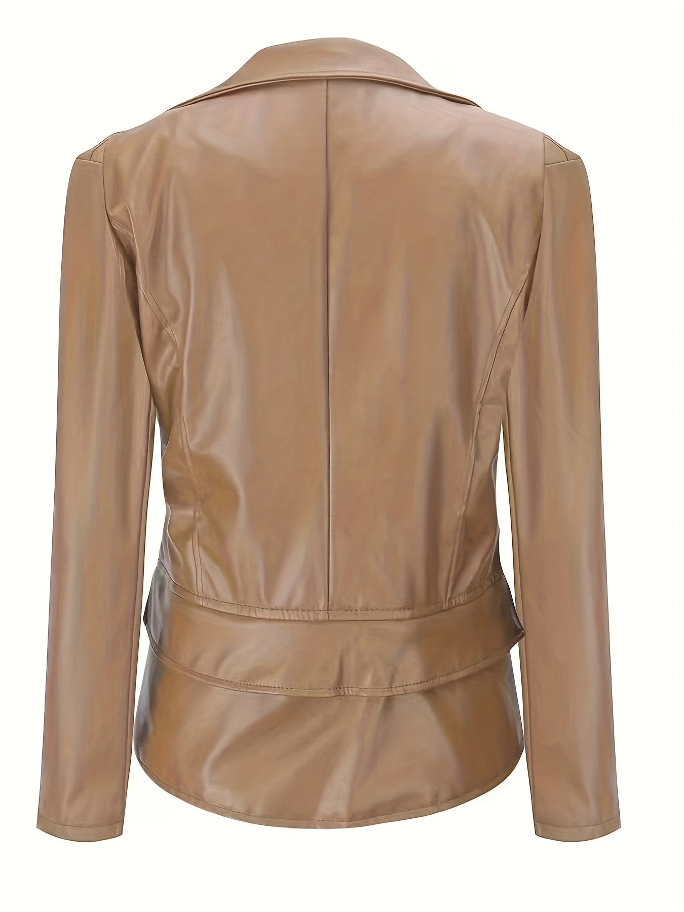 Zip Up Jacket Long Sleeve Lapel Neck Women's Clothing