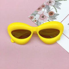 Y2K Thick Frame Sunglasses UV400 Sun Protection