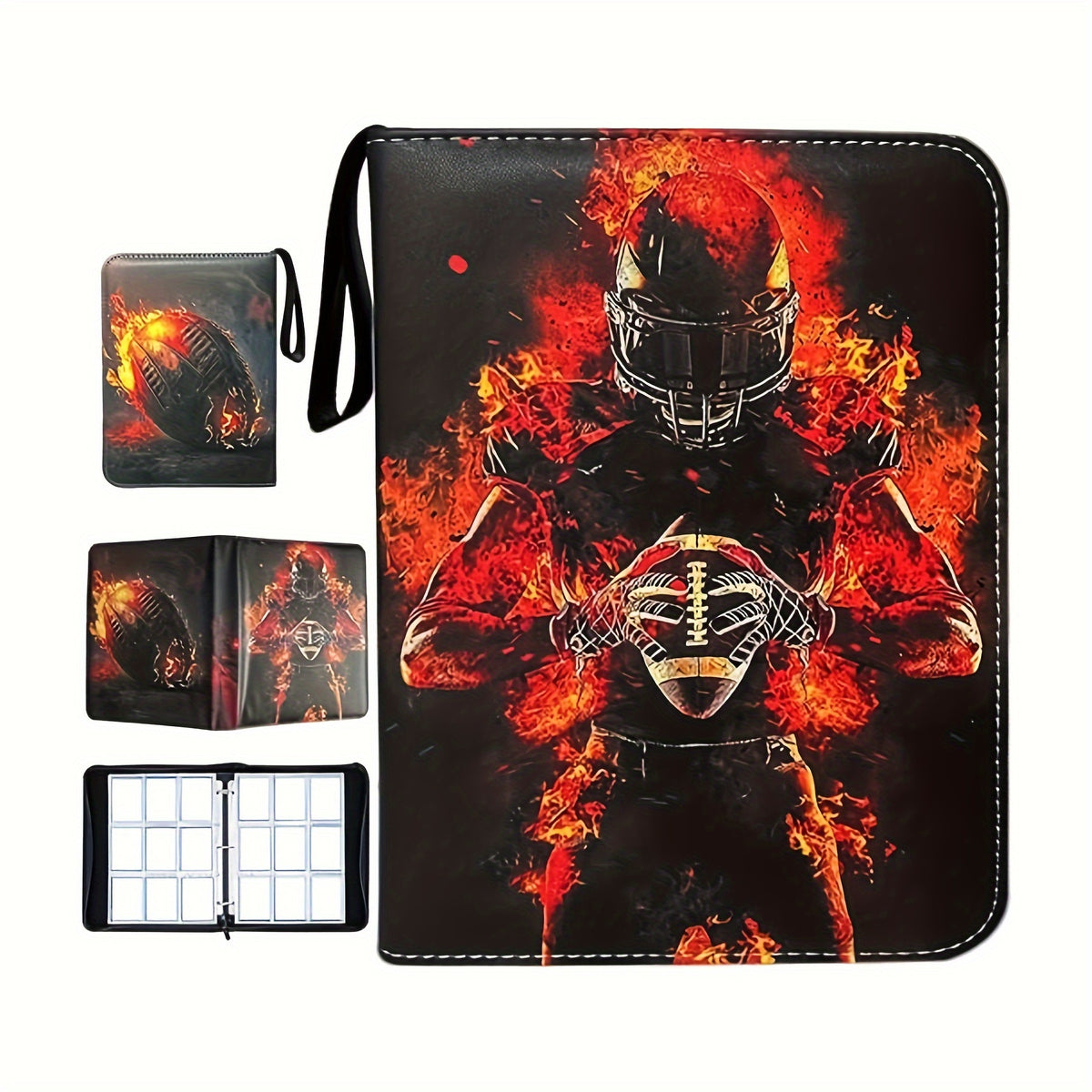 Rugby Football Card Binder 900 Pockets Card Storage Case