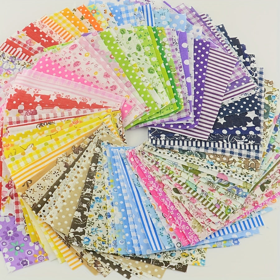 50Pcs Cotton Fabric Bundle Fat Quarter for DIY Sewing and Quilting