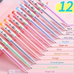 12 Pack Colored Pens Set Office Study Note-taking