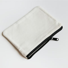 Cow Carry On Pouch Zipper Storage Bag Canvas Coin Purse