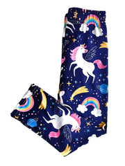Girls Stretch Soft Leggings Elastic Waist Thin Pants Kids Summer Clothes