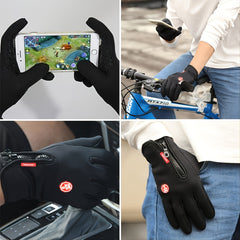 Men's Winter Windproof Waterproof Touch Screen Gloves