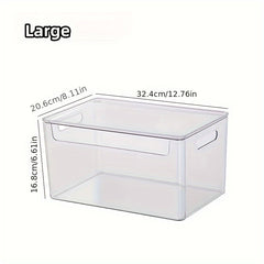 Transparent Storage Box with Lid Waterproof and Dustproof