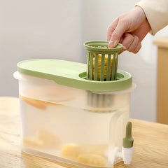 Cold Kettle w/ Faucet Refrigerator Beverage Barrel