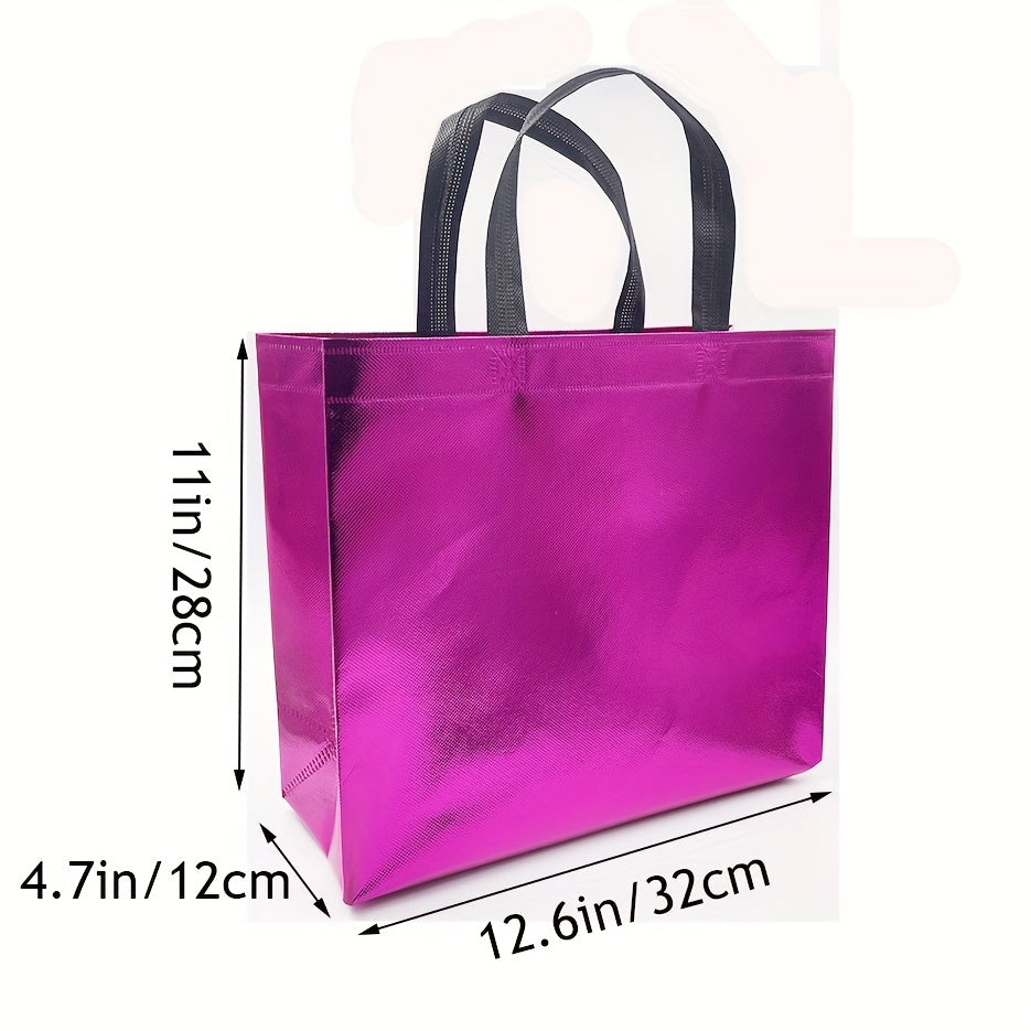 4PCS Large Reusable Glitter Gift Bags for Party Wedding Valentine's Christmas