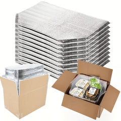 10pcs Waterproof Insulated Bags 34x23x33cm for Hot & Cold Items