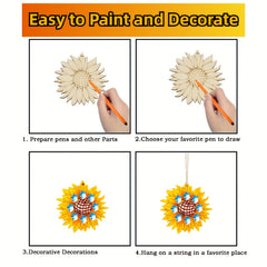 Wooden Insect Crafts Set DIY Handicrafts Set Creative Painting Set