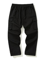 Men's K Pattern Print Cropped Cargo Pants