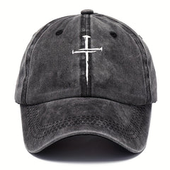 Skull Printed Vintage Baseball Cap Distressed Cotton Dad Hat Unisex Adjustable