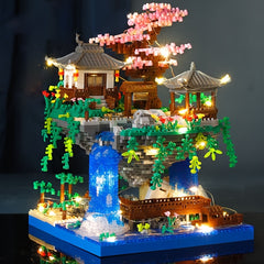 Peach Blossom Tree House Building Blocks Set - Large Scale ABS Building Blocks