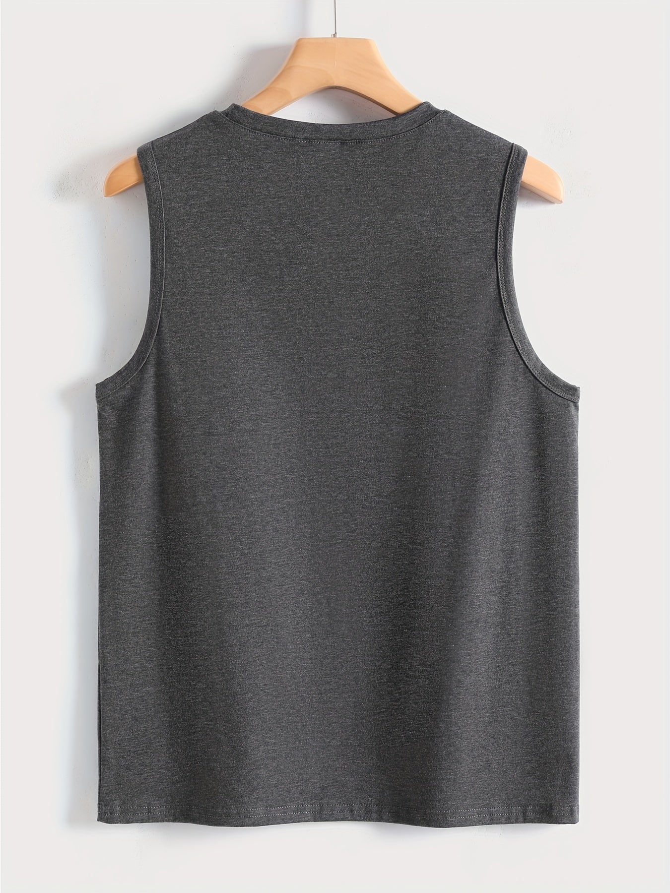 Letter Print Tank Top Crew Neck Casual Sleeveless Summer Women's Clothing