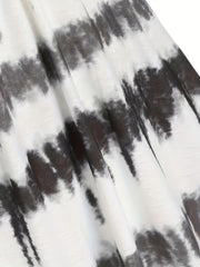  Colorblock Tie Dye V Neck A line Cami Dress