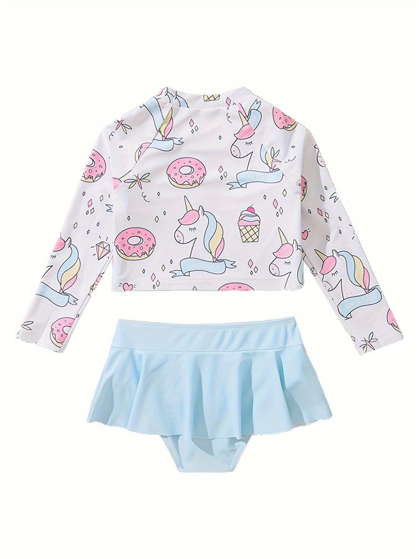 Donut & Unicorn Swimwear Set for Girls