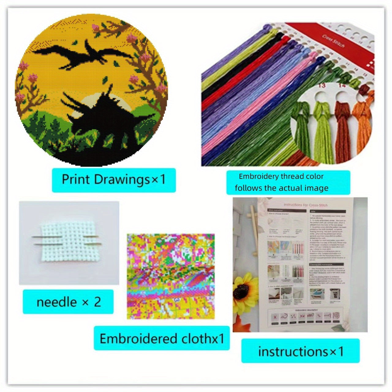 DIY Halloween Cross Stitch Decorative Painting Kit