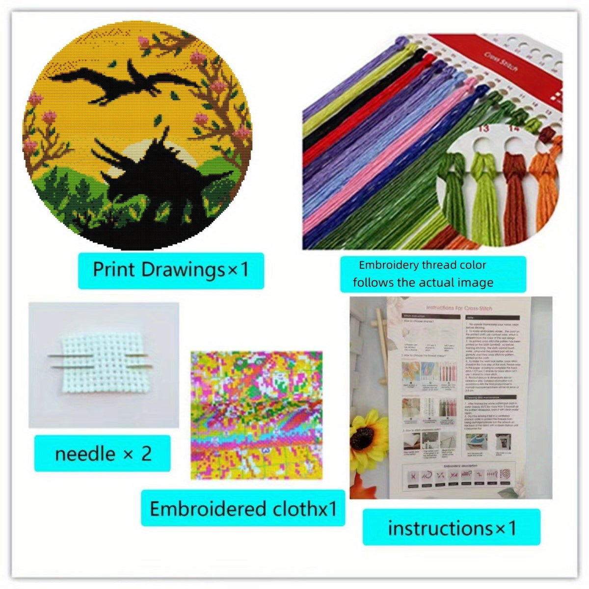 DIY Halloween Cross Stitch Decorative Painting Kit
