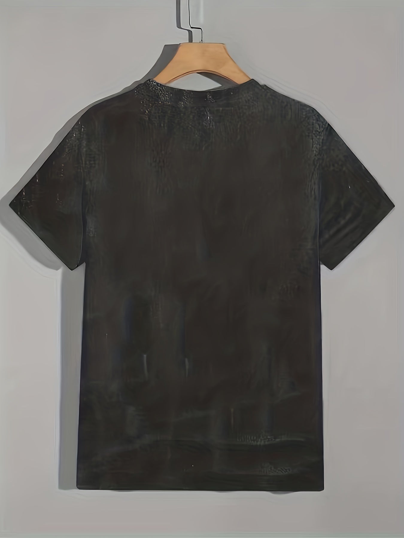 Feather And Letters Print Men's Vintage Graphic T shirt