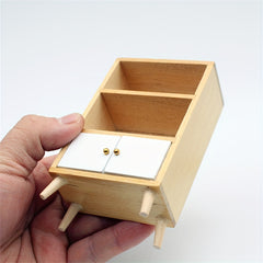 Mini Wooden Living Room Display Cabinet Model Accessories