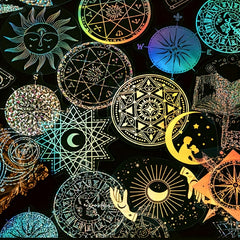 45pcs Glitter Laser Sticker Set for Literature Art Scrapbooking & DIY