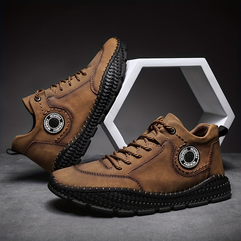 Men's Vintage Casual Lace-Up Sneakers