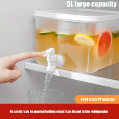 5L Plastic Beverage Kettle With Tap for Tea and Juice Dispensing