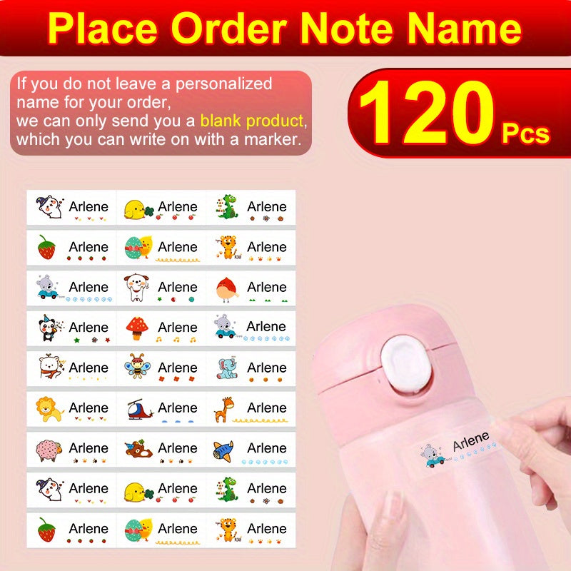 Transparent Custom Name Sticker Waterproof Personalized Label Tag