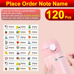 Transparent Custom Name Sticker Waterproof Personalized Label Tag